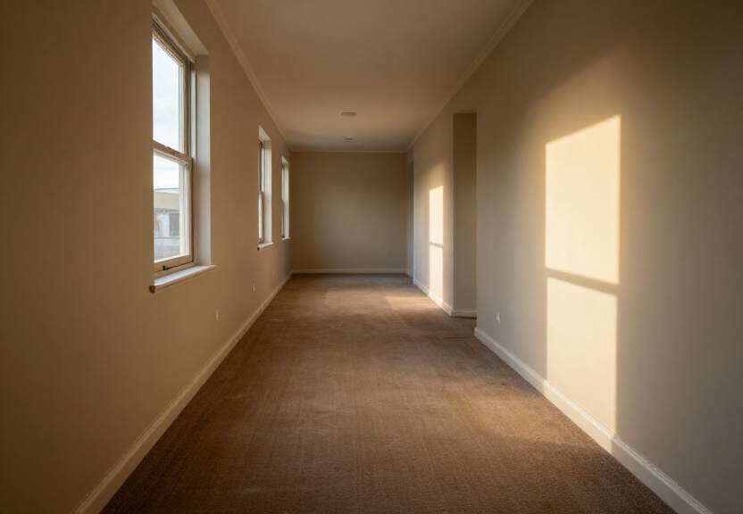 Restored living room in Hornsby Heights after flood restoration